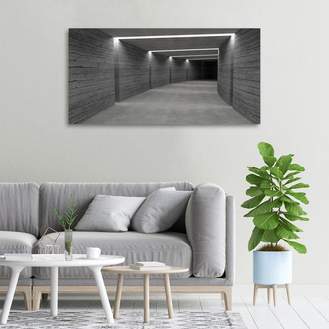 Concrete Tunnel - Wrapped Canvas Art Prints Latitude Run on Productcaster.