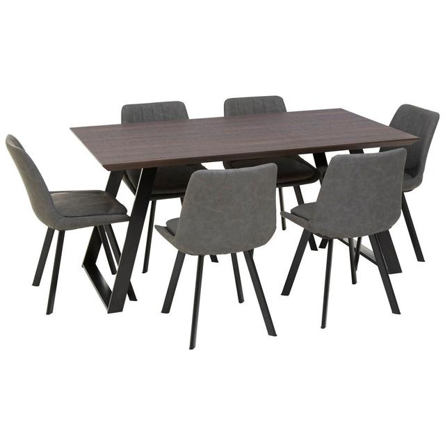 Nathalia 6 - Person Dining Set (Set of 7) George Oliver on Productcaster.