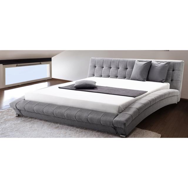 260cm Waterbed Ebern Designs Lying surface: Super King (6'), Colour: Grey on Productcaster.