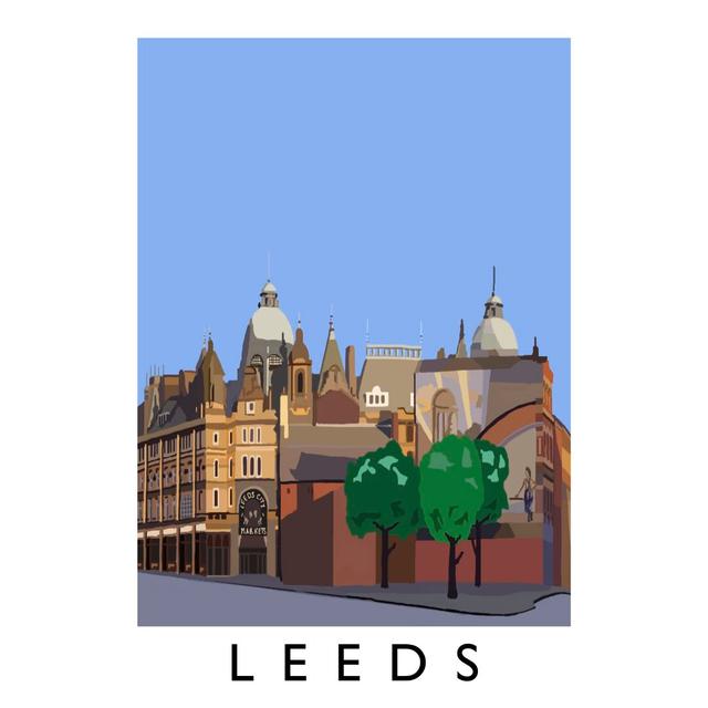 Leeds 2 by Richard O'Neil - Graphic Art Print on Paper East Urban Home Format: No Frame, Size: 40 cm H x 30 cm W x 1 cm D on Productcaster.