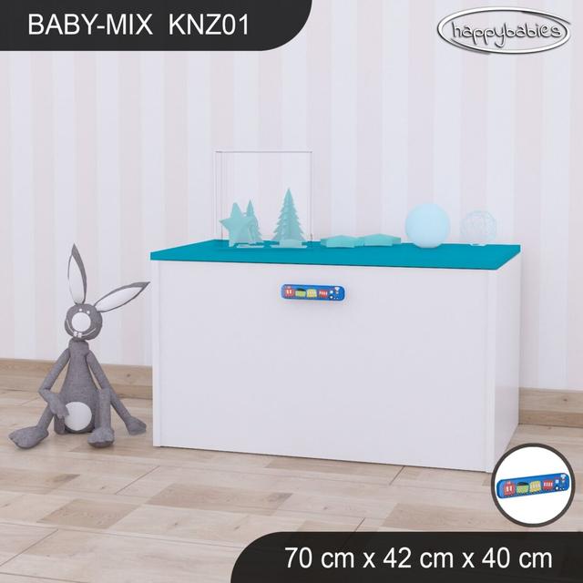 Spielzeugbank Baby Mix Happy Babies Ausführung: Blau/Weiß on Productcaster.