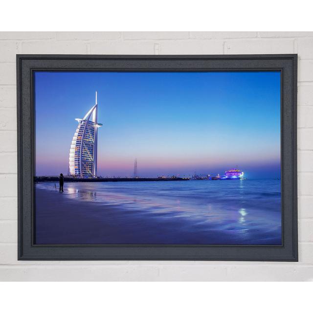 Burj Al Arab 7 Star Hotel - Single Picture Frame Art Prints Highland Dunes Size: 84.1cm H x 118.9cm W x 1.5cm D on Productcaster.