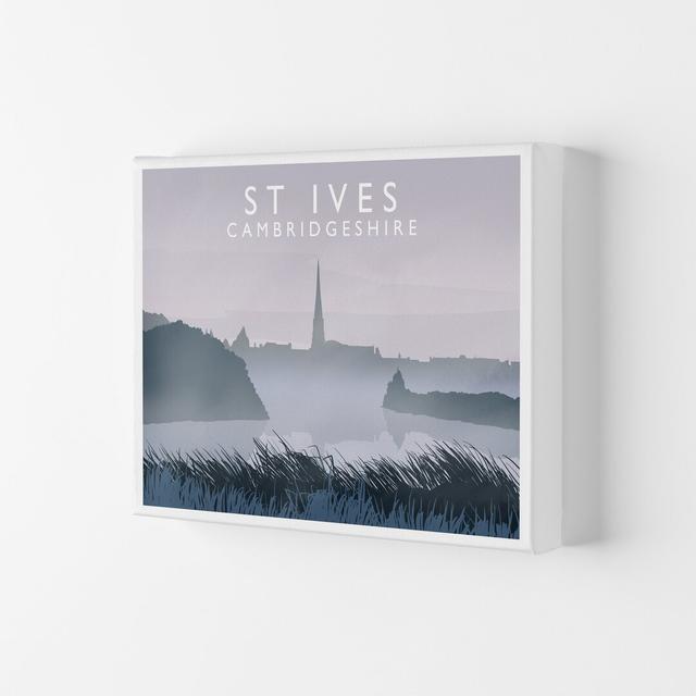 St Ives by Richard O'Neill - Graphic Art Print Corrigan Studio Format: Wrapped Canvas, Size: 59.4cm H x 84cm W x 4cm D on Productcaster.