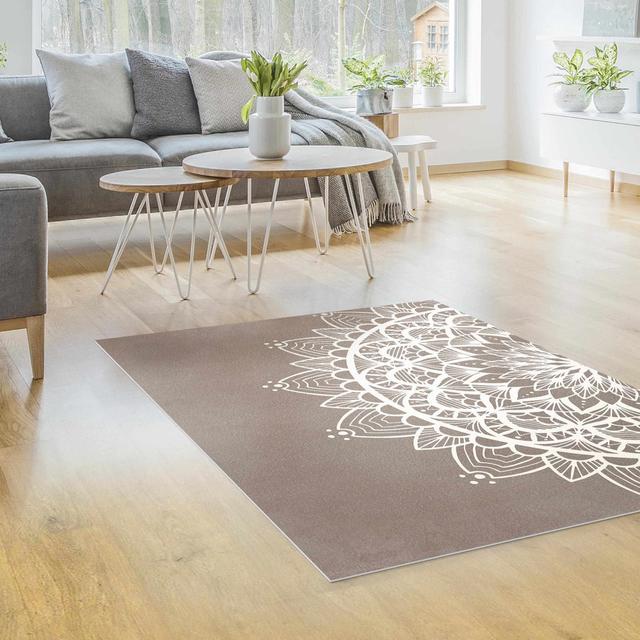 Rectangular Hawkie No Pattern Machine Woven Vinyl Carpet Area Rug East Urban Home Rug Size: 45cm x 60cm on Productcaster.