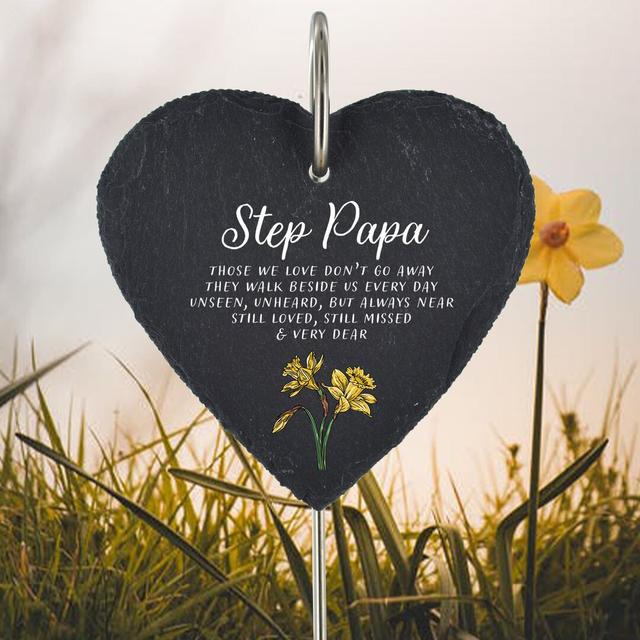 Lumley Daffodil Step Papa Memorial Plaque Maturi on Productcaster.