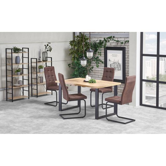 Gerharda Rectangular Dining Table Williston Forge Size: 93cm H x 93cm L x 13cm W on Productcaster.