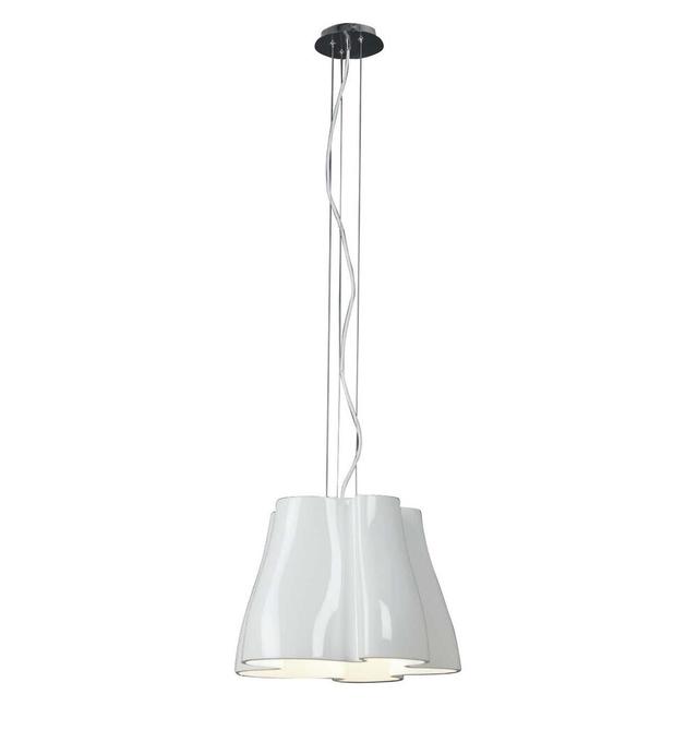 Beare 3 - Light Mini Pendant Ivy Bronx Finish: White on Productcaster.