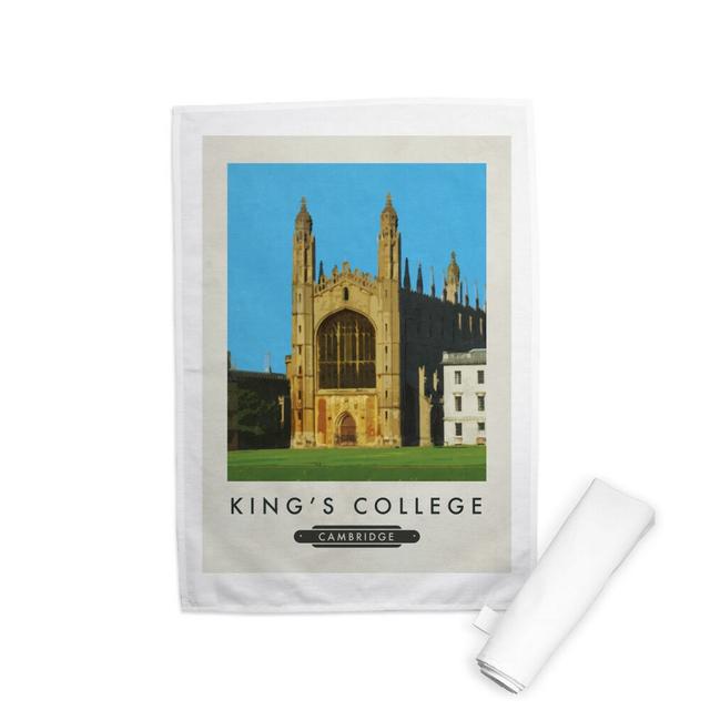 Kings College, Cambridge Tea Towel Happy Larry on Productcaster.