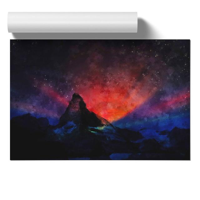 Matterhorn Mountain Vol.2 - Unframed Graphic Art East Urban Home Size: 30cm H x 42cm W x 0.1cm D on Productcaster.