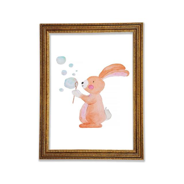 Bunny Bubble Love - Druck Roomie Kidz Größe: 84,1 cm H x 59,7 cm B x 3 cm T on Productcaster.