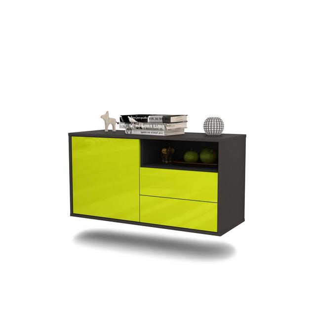 Garibaldi TV Stand Ebern Designs Colour: High Gloss Green on Productcaster.