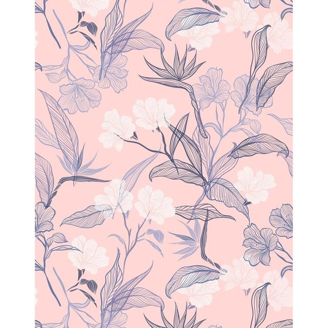 Maceus 7m x 75cm Wallpaper Roll Rosalind Wheeler Colour: Light Pink on Productcaster.