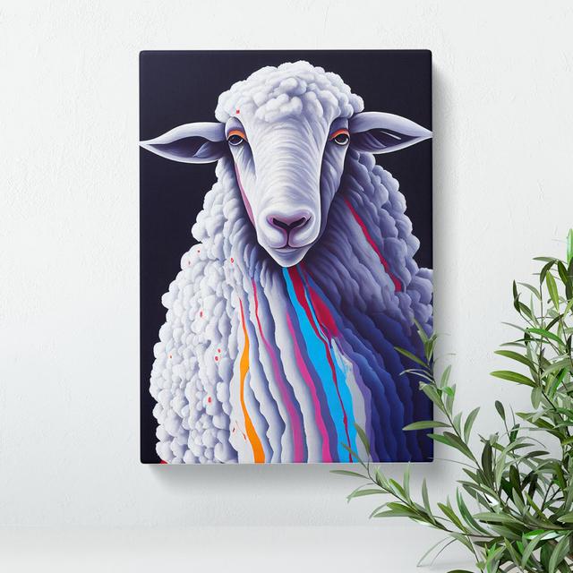 XC1022-1660X Colours Of The Sheep - Wrapped Canvas Print Brambly Cottage Size: 60cm H x 40cm W x 3cm D on Productcaster.