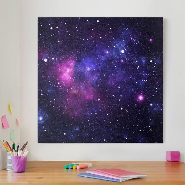 Leinwandbild Galaxy East Urban Home Größe: 40 L x 40 B on Productcaster.