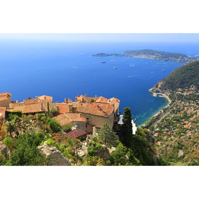 Eze Village And Mediterranean Sea House of Hampton Size: 30cm H x 46cm W on Productcaster.