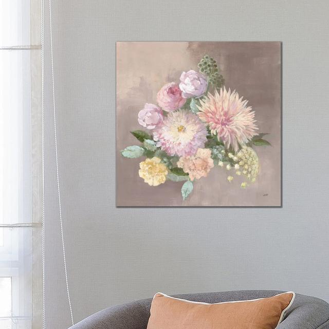 Pale Floral Spray I by Julia Purinton - Wrapped Canvas Art Prints ClassicLiving Size: 66.04cm H x 66.04cm W on Productcaster.