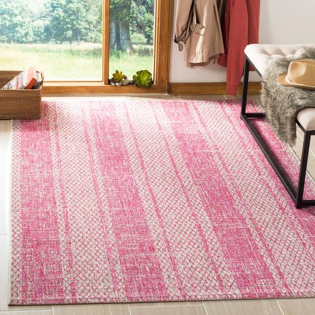 Atwells Light Grey/Fuchsia Area Rug World Menagerie Rug Size: Rectangle 160 x 230cm on Productcaster.