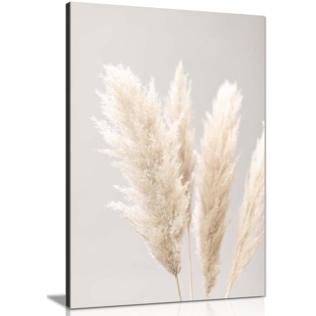 Pampass Grass - Wrapped Canvas Photograph Panther Print Size: 91cm H x 61cm W x 1.8cm D on Productcaster.