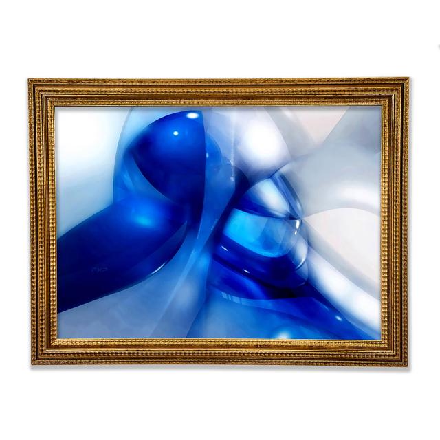 Liquid Blue Energy - Single Picture Frame Art Prints Ivy Bronx Size: 29.1cm H x 42cm W x 3cm D on Productcaster.