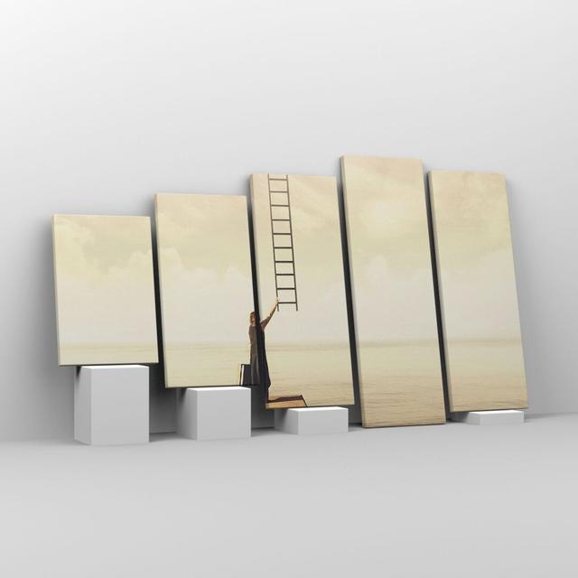 Symbol Woman Ladder in , 100cm H x 150cm W x 1.8cm D EUArttor Size: 100cm H x 150cm W on Productcaster.