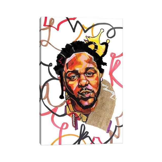 Kendrick Lamar by Domonique Brown - Print on Canvas 17 Stories Format: Wrapped Canvas, Size: 66.04cm H x 45.72cm W x 3.81cm D on Productcaster.