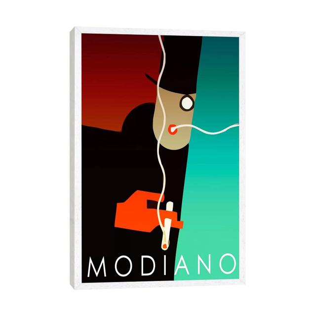 Modiano Cig - Print on Canvas Corrigan Studio Size: 101.6cm H x 66.04cm W x 3.81cm D, Format: White Framed on Productcaster.