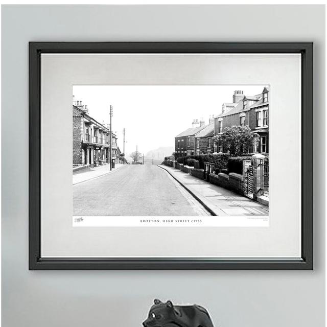 'Brotton, High Street C1955' - Picture Frame Photograph Print on Paper The Francis Frith Collection Size: 28cm H x 36cm W x 2.3cm D on Productcaster.