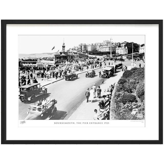 'Bournemouth, the Pier Entrance 1925' by Francis Frith - Picture Frame Photograph Print on Paper The Francis Frith Collection Size: 28cm H x 36cm W x on Productcaster.