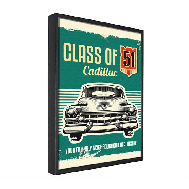 Classic Cadillac - Single Picture Frame Graphic Art on Canvas Happy Larry Size: 50.8cm H x 81.3cm W x 10cm D on Productcaster.