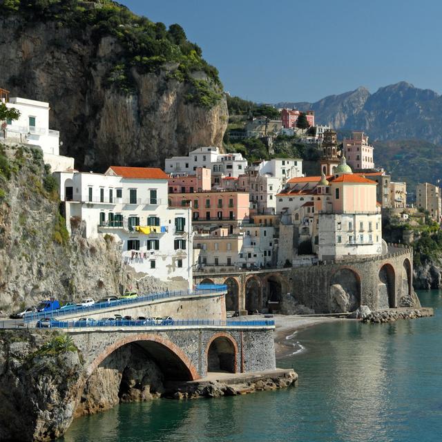 Abingdon Amalfi Coast by Mkistryn - Wrapped Canvas Print Latitude Run Size: 76cm H x 76cm W 3.8cm D on Productcaster.