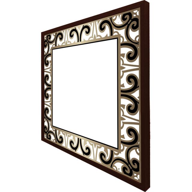 Bergvin Egyptian Frame - Single Picture Frame Art Prints Latitude Vive Size: 41cm H x 41cm W x 4cm D, Frame Colour: Brown Framed on Productcaster.