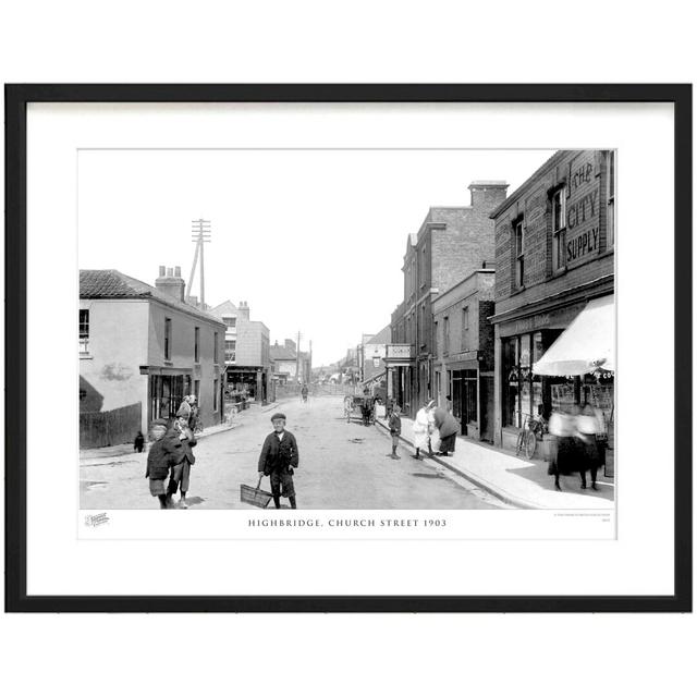 'Highbridge, Church Street 1903' - Picture Frame Photograph Print on Paper The Francis Frith Collection Size: 40cm H x 50cm W x 2.3cm D on Productcaster.