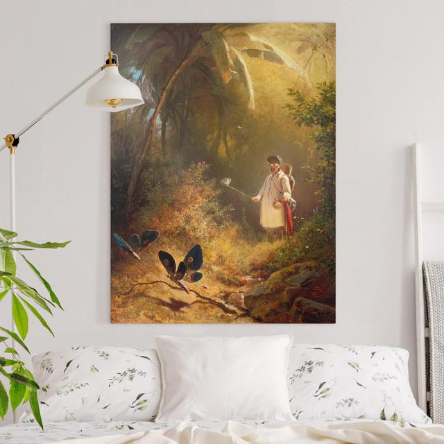 Leinwandbild Der Schmetterlingsfänger von Carl Spitzweg Sommerallee Größe: 40 cm H x 30 cm B, Format: 260g/m² Canvas on Productcaster.