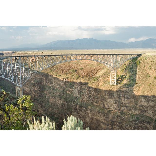 River Gorge Bridge by Qingwa - Wrapped Canvas Photograph 17 Stories Size: 51cm H x 76cm W on Productcaster.