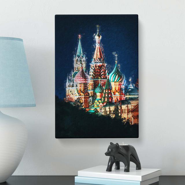 The Kremlin In Moscow Russia - Wrapped Canvas Painting East Urban Home Size: 76.2 cm H x 50.8 cm W on Productcaster.