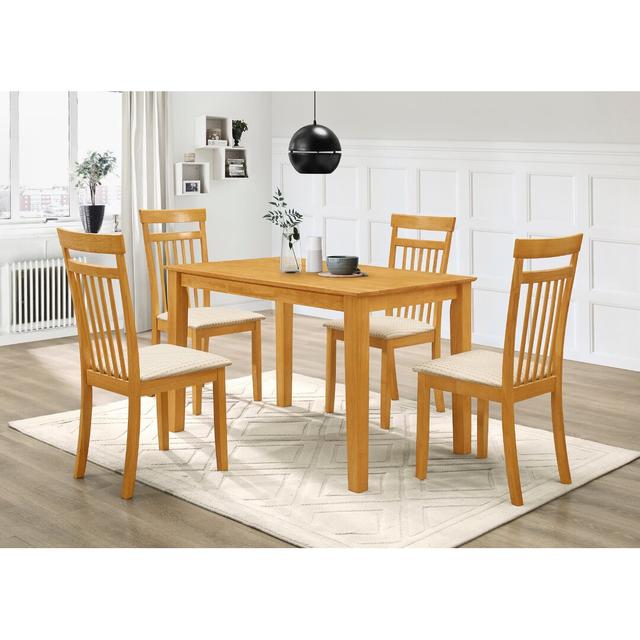 Elisa 4 - Person Solid Wood Dining Set Gracie Oaks on Productcaster.