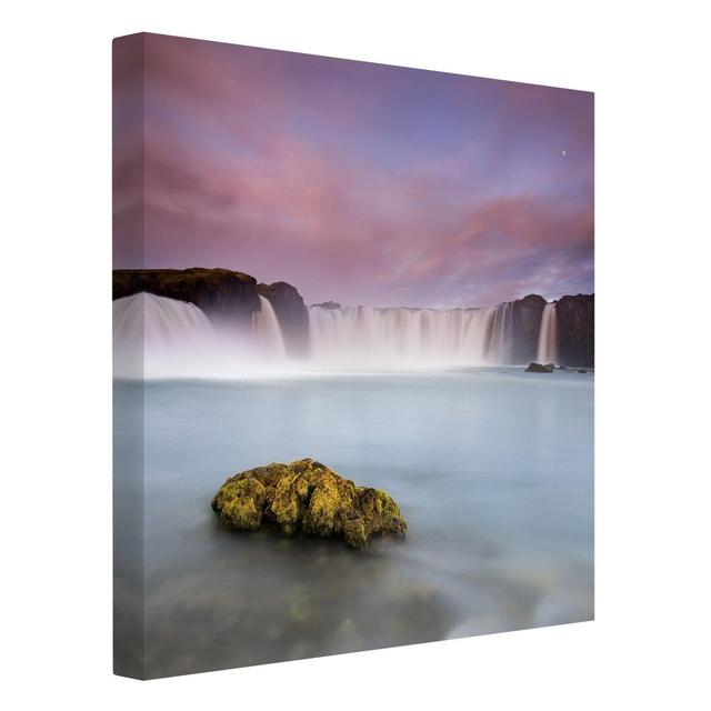 Go冒Afoss And the Moon - Wrapped Canvas Graphic Art Union Rustic Size: 50cm H x 50cm W, Format: Canvas 260g/m² on Productcaster.