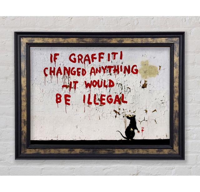 If Graffiti Changed - Single Picture Frame Art Prints Bright Star Size: 29.7cm H x 42cm W x 8cm D on Productcaster.