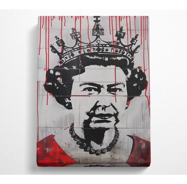 Queen Eilzabeth Banksy - No Frame Art Prints on Canvas Rosdorf Park Size: 142.2cm H x 101.6cm W on Productcaster.