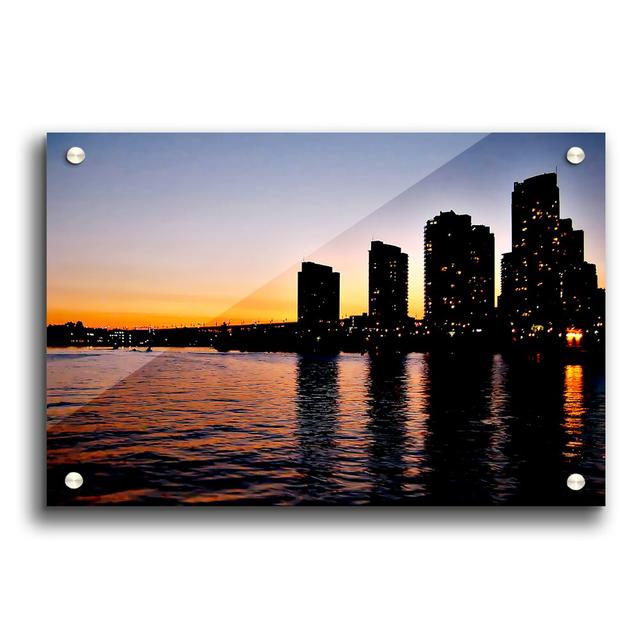 City Sunrise - Unframed Photograph Print on Acrylic East Urban Home Size: 29.7cm H x 42cm W on Productcaster.