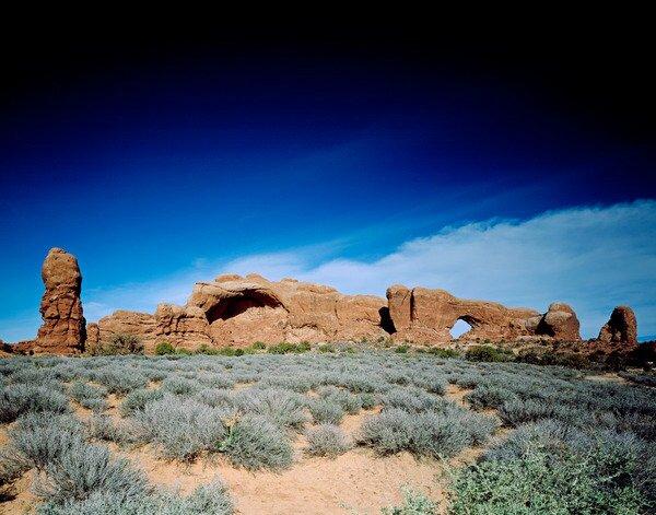 North Window and Park Avenue, Arches National Park, Utah Photographic Print East Urban Home Size: Medium, Format: Paper on Productcaster.