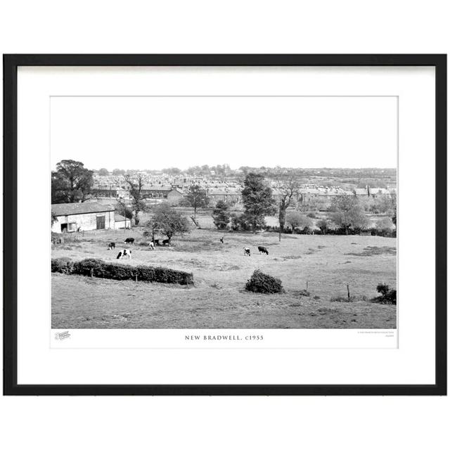 'New Bradwell, C1955' by Francis Frith - Picture Frame Photograph Print on Paper The Francis Frith Collection Size: 28cm H x 36cm W x 2.3cm D on Productcaster.