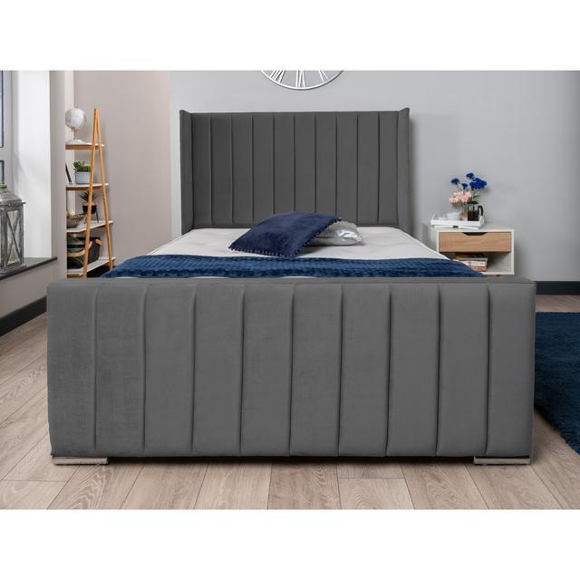 Coopersville Bed Ebern Designs Size: Double (4'6), Upholstery: Steel on Productcaster.