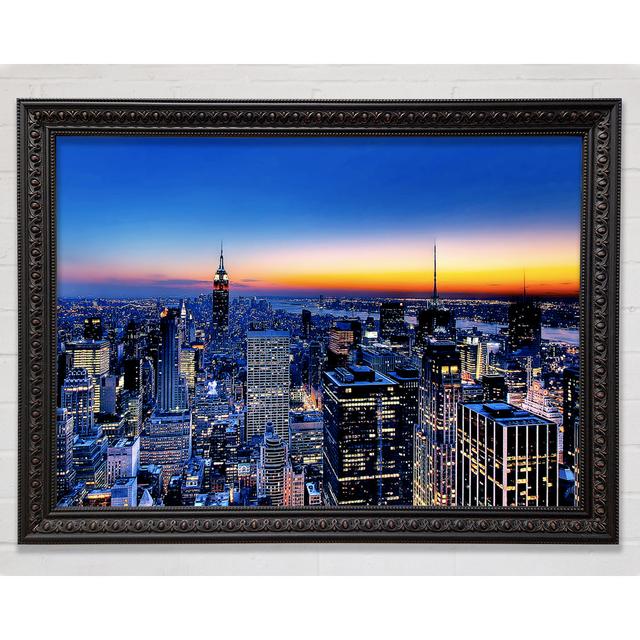 New York City Silveren Horizon - Print Bright Star Size: 84.1cm H x 118.9cm W on Productcaster.