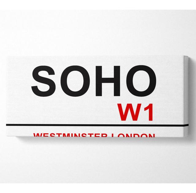 Soho Signs - Wrapped Canvas Art Prints Happy Larry Size: 81.3cm H x 183cm W x 10cm D on Productcaster.