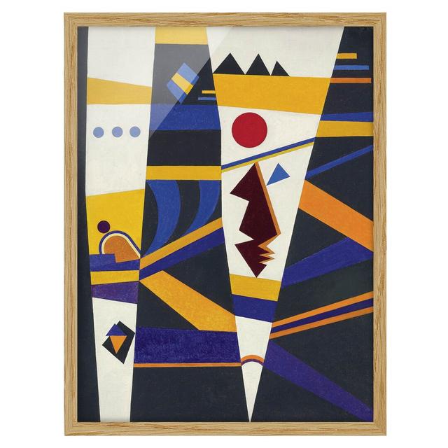 Binding by Wassily Kandinsky - Picture Frame Graphic Art Corrigan Studio Frame Option: Brown Framed, Size: 55cm H x 40cm W x 2cm D on Productcaster.