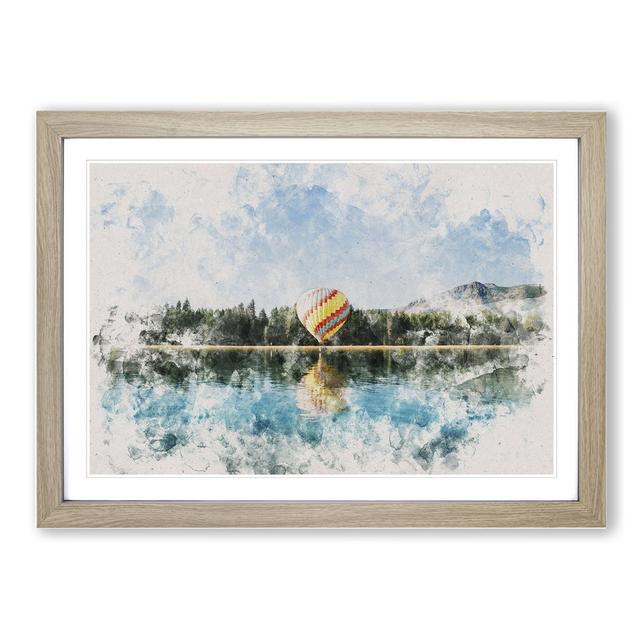 Hot Air Balloon Vol.1 - Picture Frame Graphic Art East Urban Home Size: 48cm H x 65cm W x 2cm D, Frame Option: Oak Framed on Productcaster.