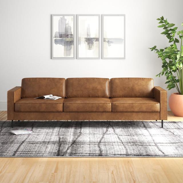 Sofa Linhart Mercury Row Polsterfarbe: Braun on Productcaster.