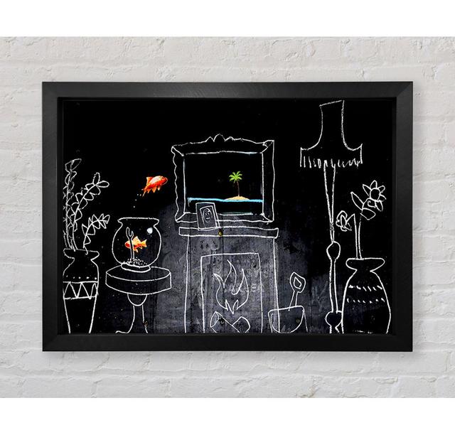 Home Drawing - Print Bright Star Size: 100cm H x 141.4cm W x 3.4cm D on Productcaster.