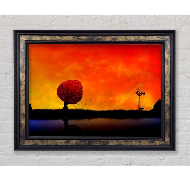 Autumn Sunset - Single Picture Frame Art Prints Bright Star Size: 29.7cm H x 42cm W on Productcaster.